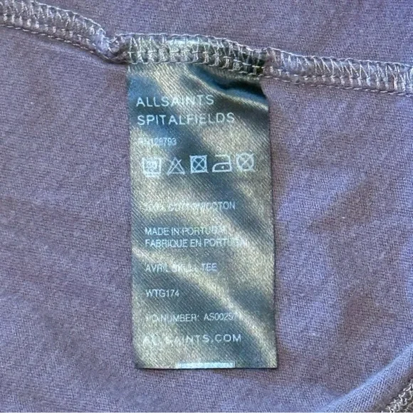 ALLSAINTS Spitalfields Black Skull Embellished Tank Dress Long Tunic - Picture 7 of 7